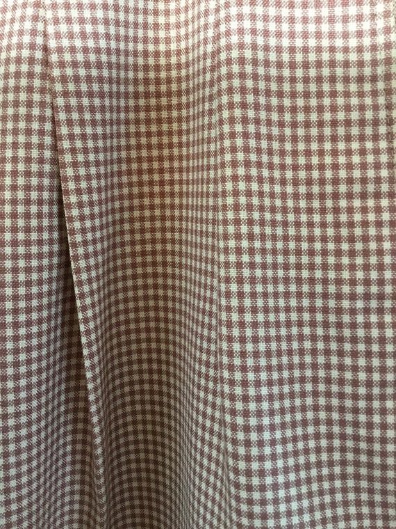 Donald Brooks 1980's Men's Front Pleated Checked … - image 4