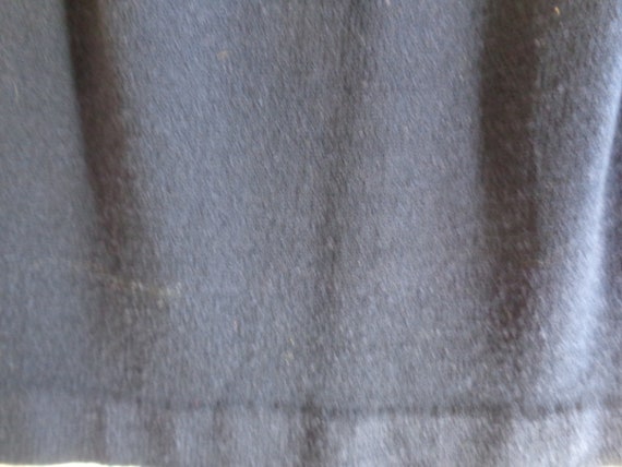 1980's Wool Skirt Knit Navy Blue - image 4