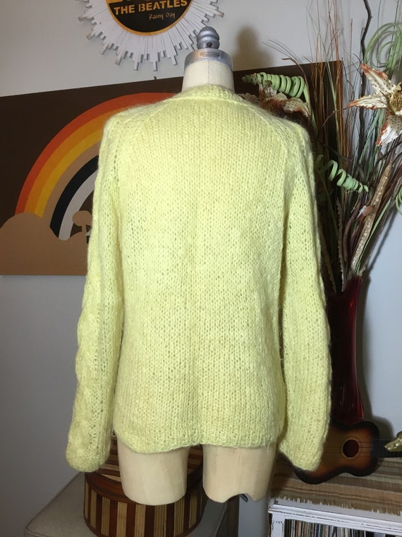 Hand Knit Italian 1960's Mohair Sweater - image 3