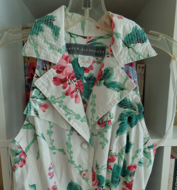Karen Alexander 1980's Halter Maxi Dress