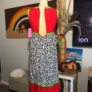 1960s Pique Maxi Dress image 5