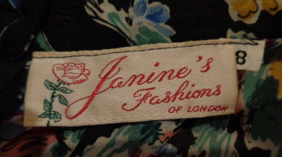 Janine's Fashions 1970's Gauchos Multicolor Flora… - image 5