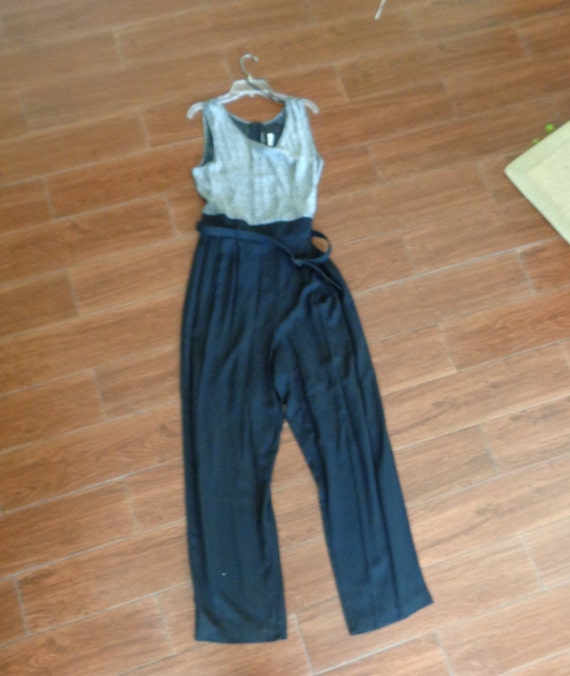 John Roberts Jumpsuit VINTAGE Ladies 1980's Lurex