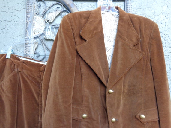 Men's 1970's Velvet Suit