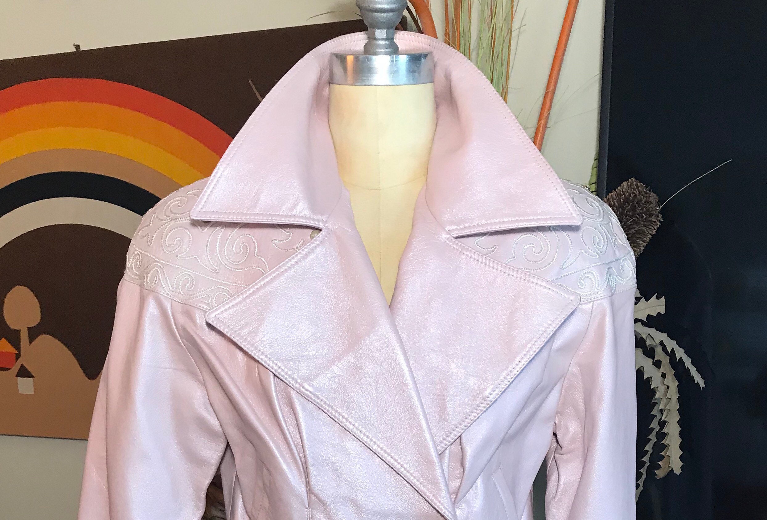 Pearl Leather Jacket - Etsy