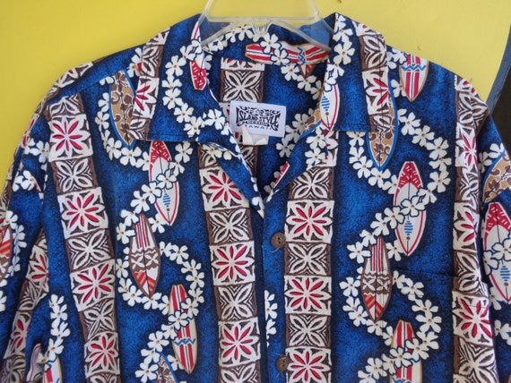 Island Style 1980's Hawaiian Print Shirt (XLarge