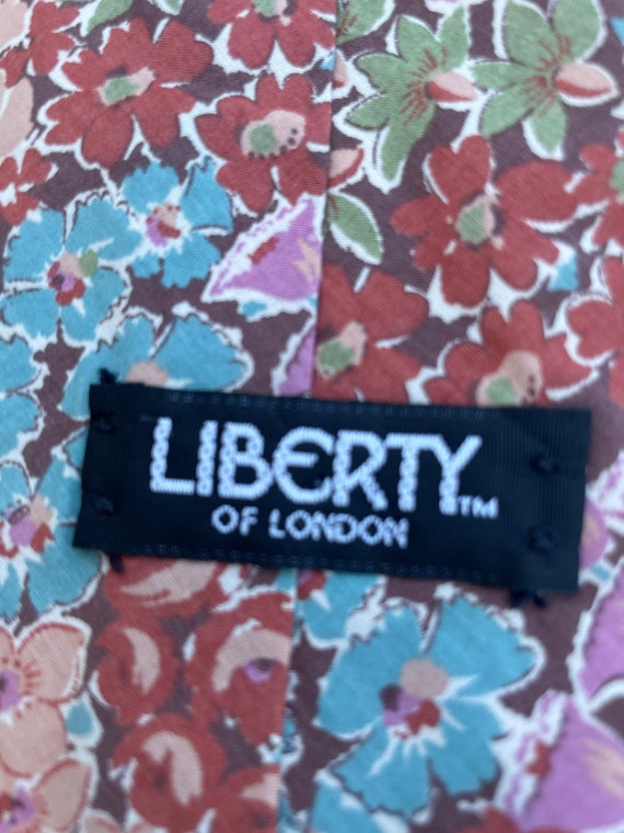 Liberty of London 1980’s Floral Print Necktie - image 6