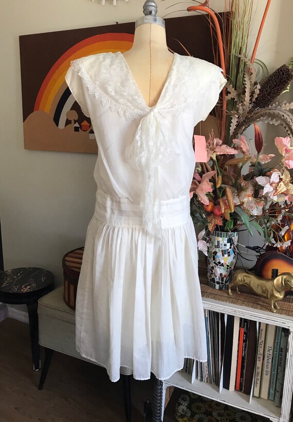 Gunne Sax 1980s Drop Waist Dress - image 3