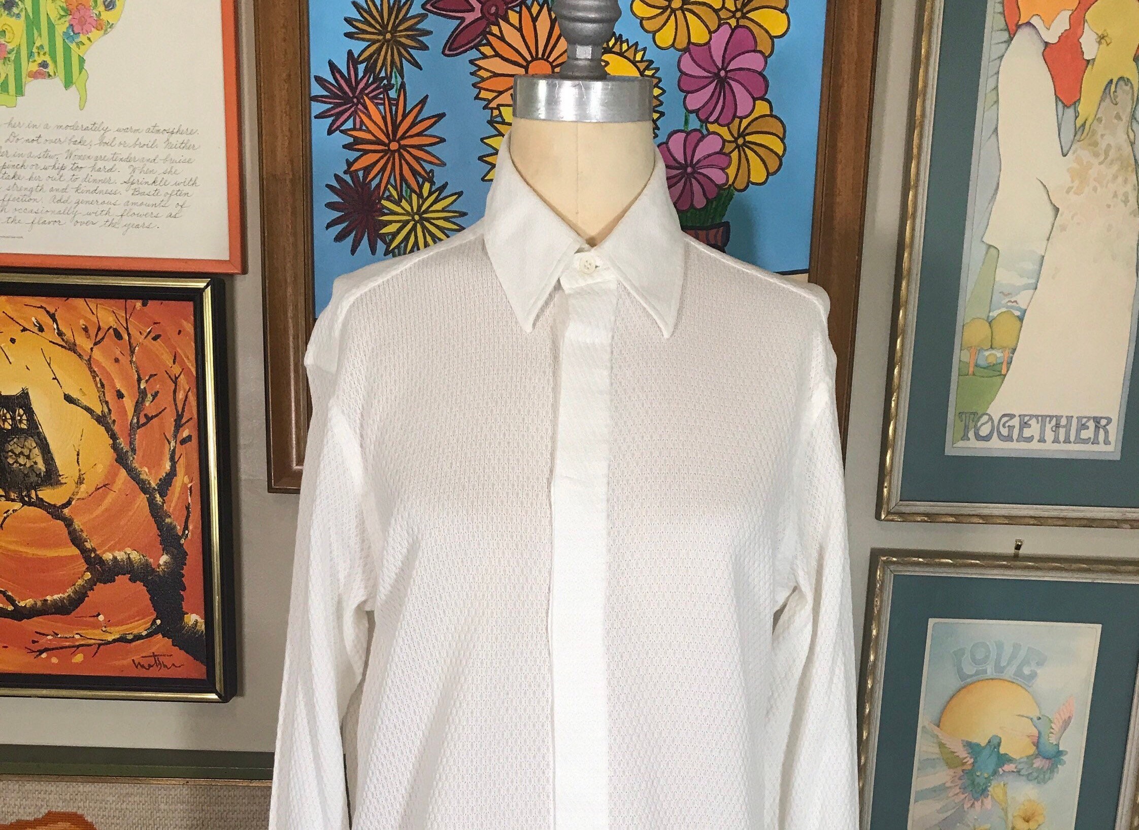 レア✨GIANFRANCO FERRE ドレスシャツ　シャツ　刺繍　ヴィンテージ Vintage Gianfranco Ferre Mens Black Embroidered long slv
