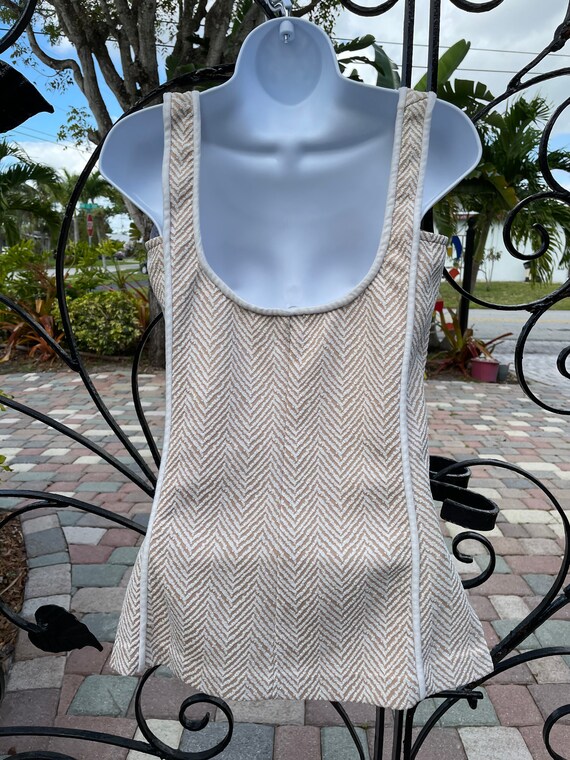 1970’s Ladies Polyester Tank Top - image 3