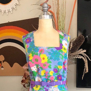 Lilija Nicis 1960s Floral Maxi Dress