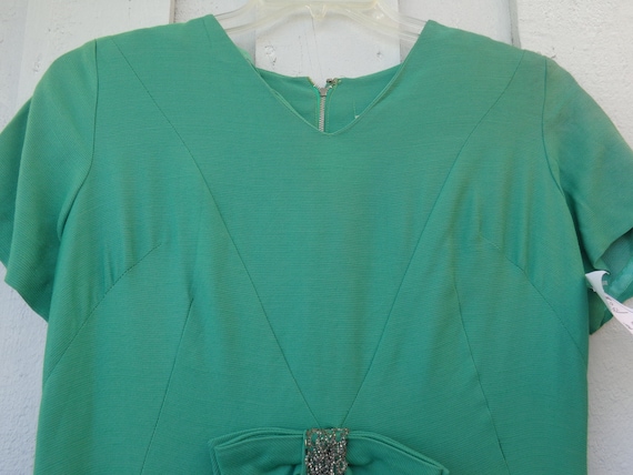 Jodel 1960's Dress Pale Green Wool