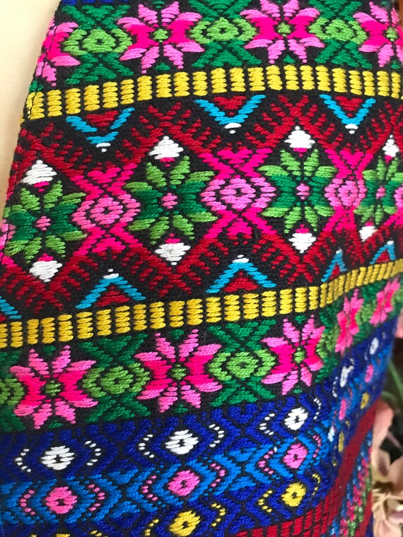 1980's Guatemalan Cotton Knit Hippie Vest M - image 4