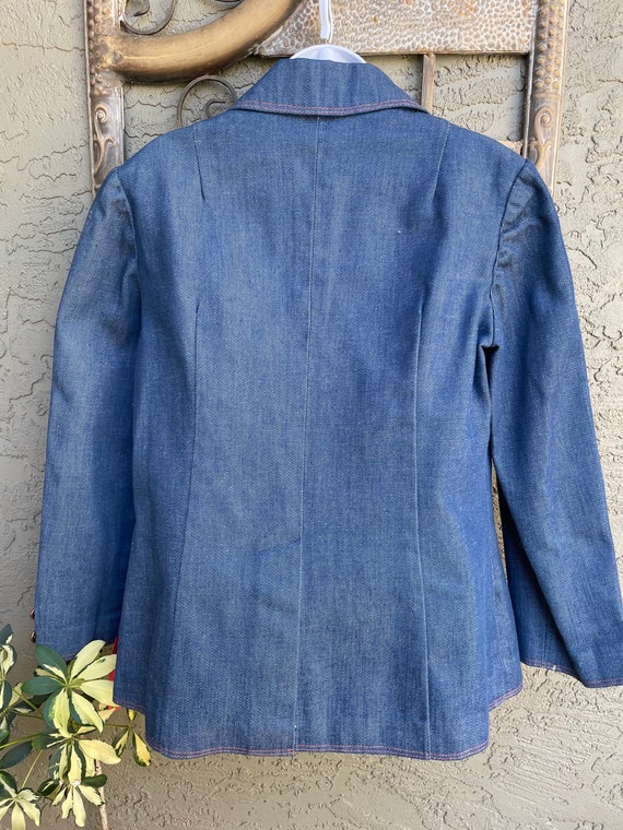 Kemington Express 1970’s Women’s Denim Blazer - image 3