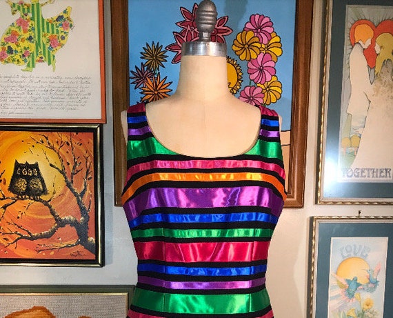 Maggy London 1990's Ribbon Dress - image 1