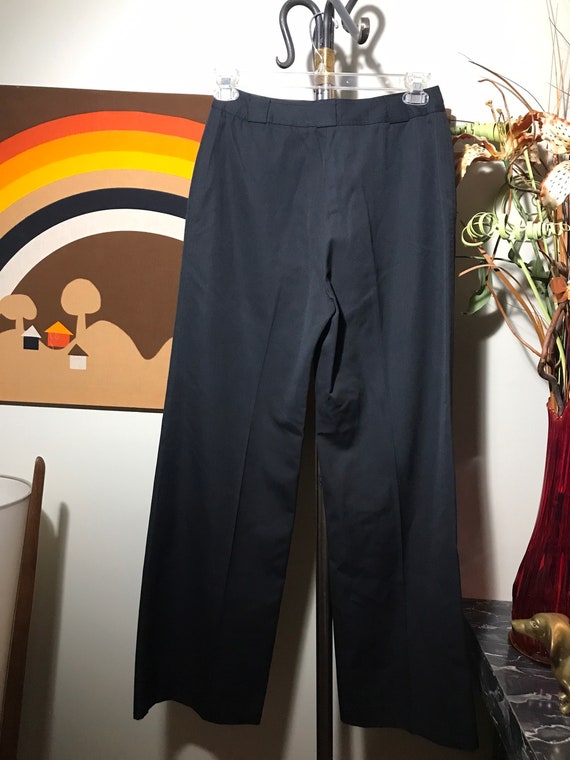 Loubella 1970's Polyester Dress Pants Ladies Blac… - image 3