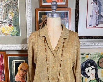 1960s Gold Lurex Sweater