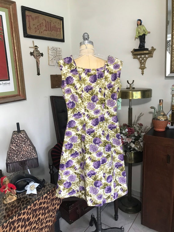 1960s Hand Made Spring Dress - image 3