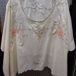 1970's Poncho Embroidered image 2