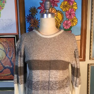 Pom Pom 1970’s Italian Wool Mohair Blend Unisex Sweater