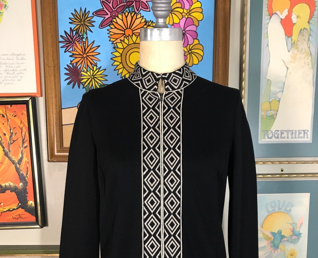 ACT III 1960's Ladies Nehru Collar Jacket Etsy