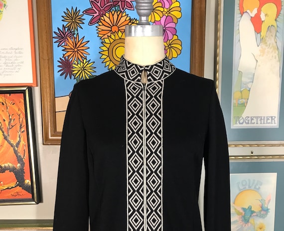 ACT III 1960 s Ladies Nehru Collar Jacket Etsy Canada