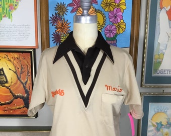 Hilton 1970’s Men’s/Unisex Bowling Shirt
