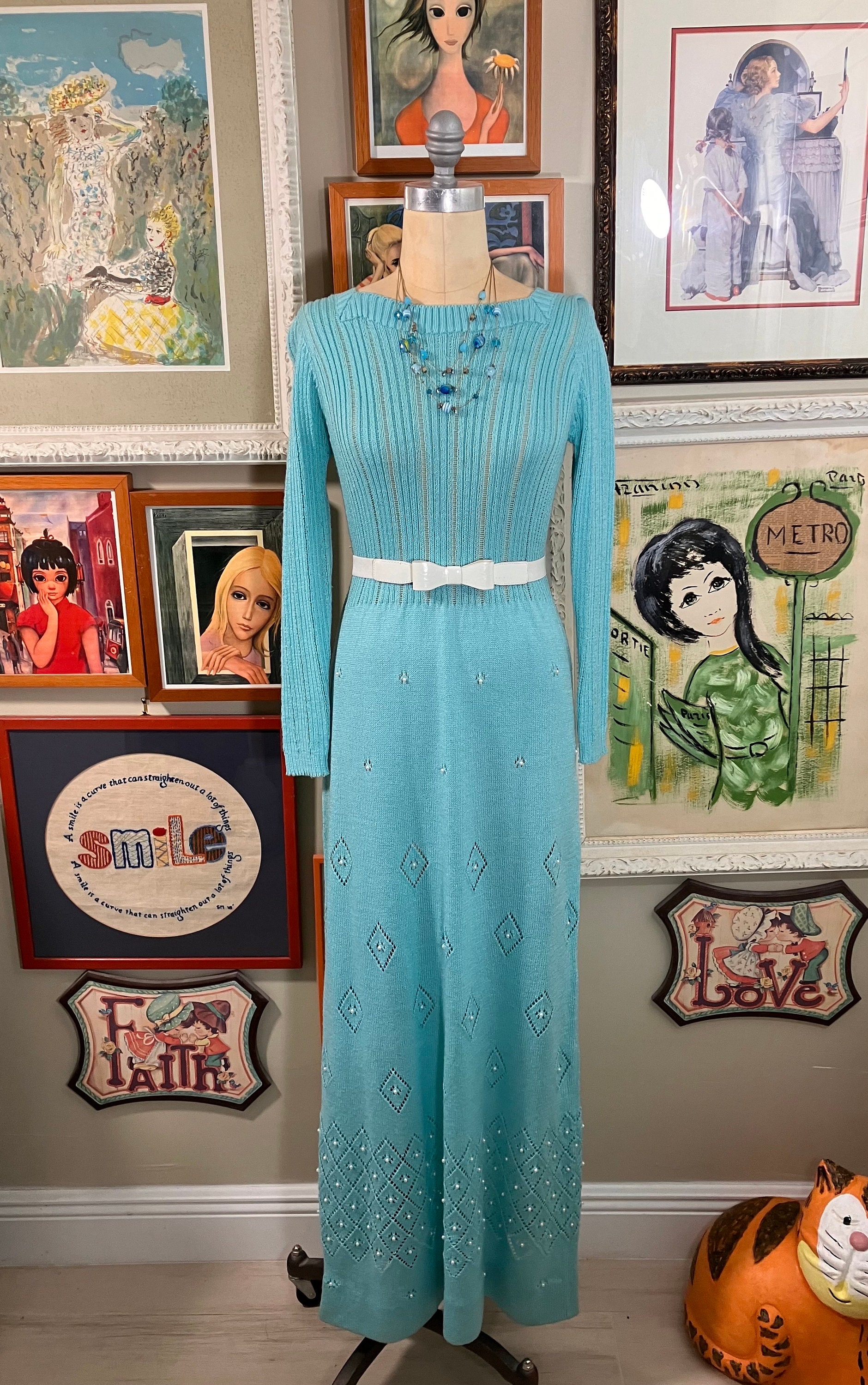 Aqua Eyelet Dress - Etsy Aqua Eyelet Dress - Etsy
