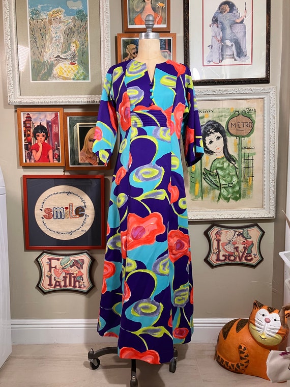 Tori Richard 1970's Maxi Dress - image 2