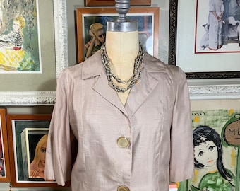 Hand Made Silk 1960's Ladies Suit