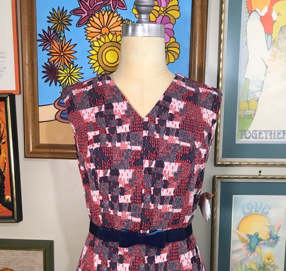 1970's Double Knit Polyester Dress - image 1