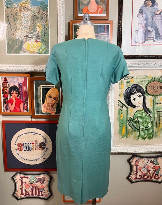 Jodel 1960's Pale Green Wool Dress - image 3