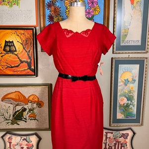 Famous Fashions 1960's Classic Red Dress image 2