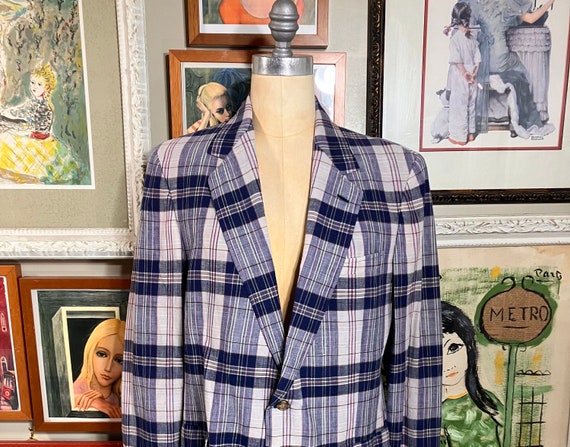Stix Baer Fuller 1980s Madras Plaid Sports Jacket for Royston Etsy Ireland