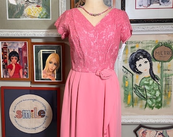 Vintage 70s Jody California Pink Rose Jacquard Dress - VTG 1970s Keyhole  Corset Back Dress - Etsy