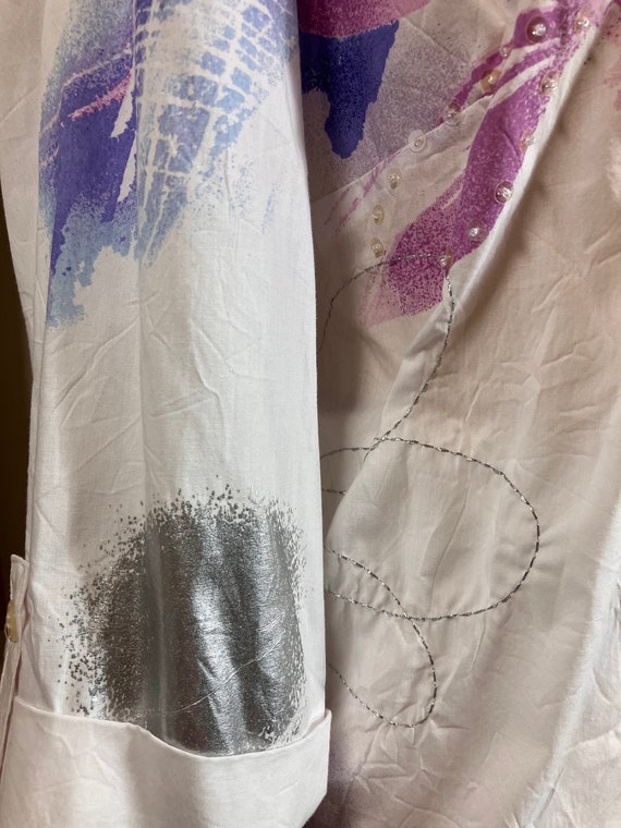 Koret 1980’s Ladies 2 Piece Screen Print Pant Out… - image 5