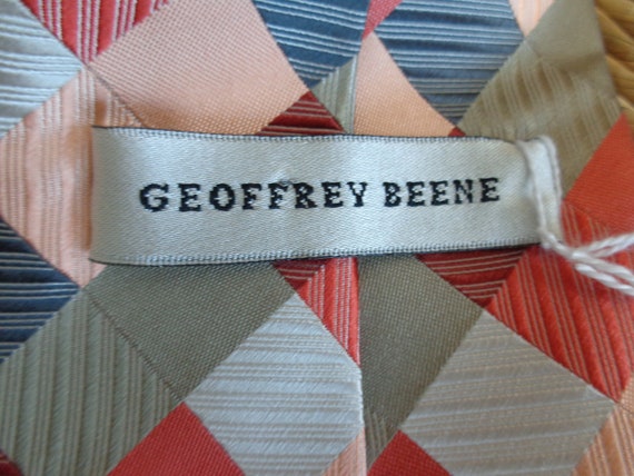 Geoffrey Beene 1970s Checkerboard Necktie - image 2