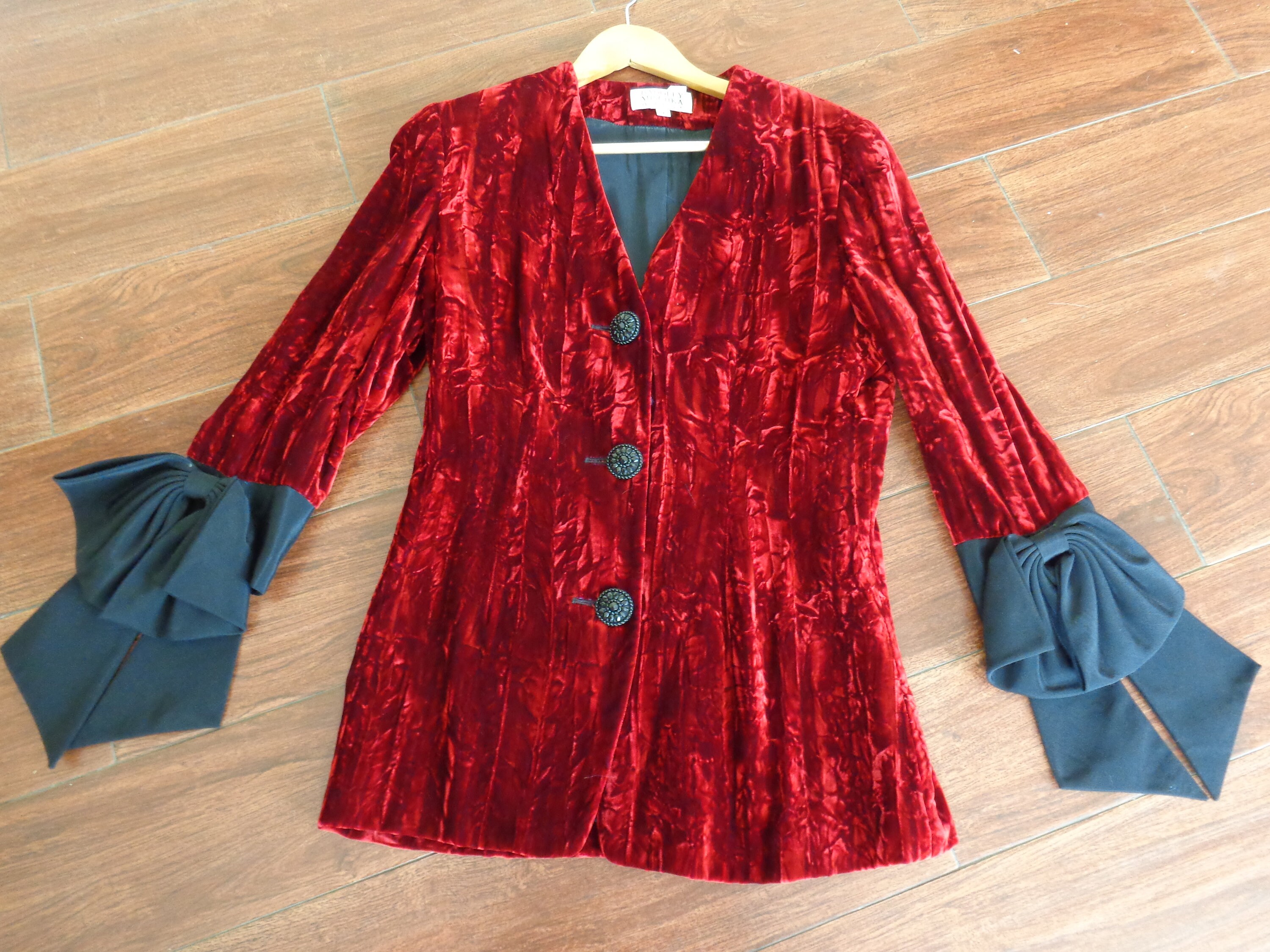 ladies red evening jacket