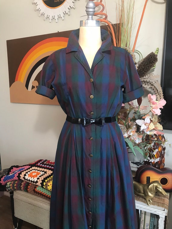 J. Harlan Original 1950s Plaid Dress - image 2