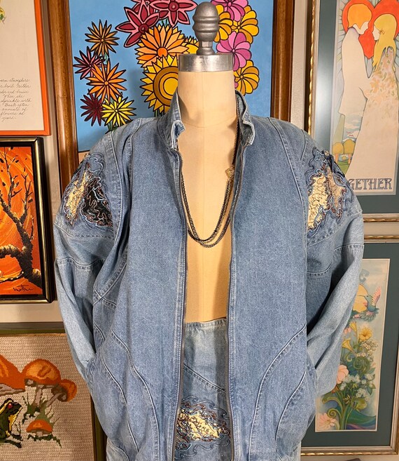 Cobalto 1980s Jacket and Skirt - image 1