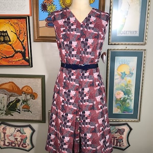 1970's Double Knit Polyester Dress image 2