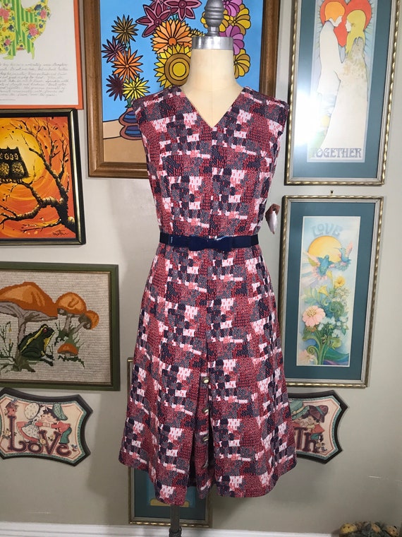 1970's Double Knit Polyester Dress - image 2
