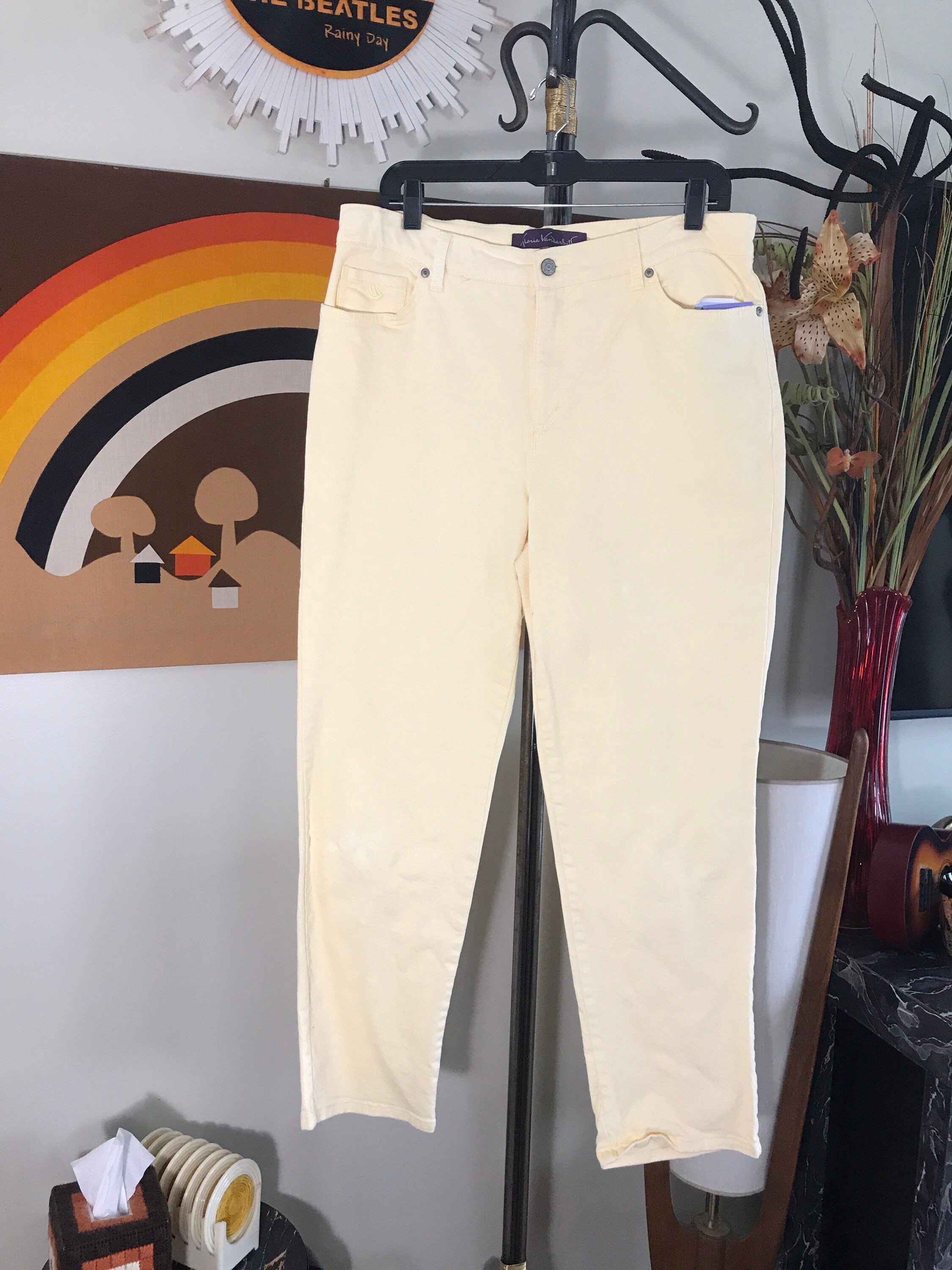 Gloria vanderbilt hotsell yellow jeans