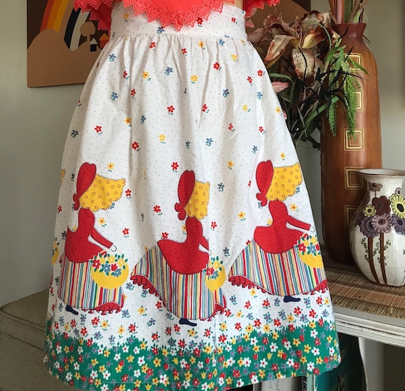 1960s Whimsical Apron - image 1