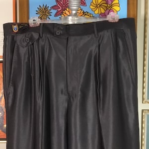Giorgio Fiorelli 1980’s Men’s Charcoal Gray Cuffed Pants (dead stock)