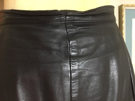 Northside Fashions 1980’s Black Leather Skirt - image 4