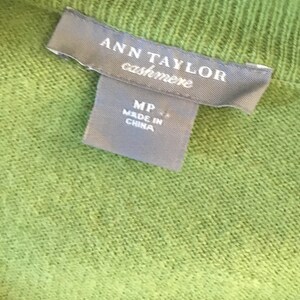 Ann Taylor 1990's Cashmere Sweater Petite image 7