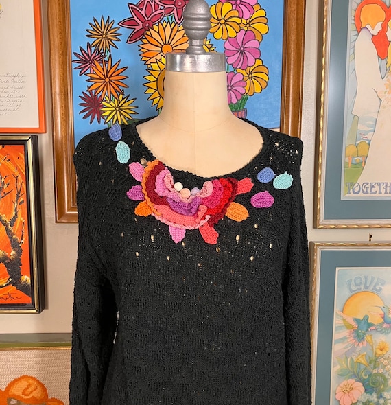 Mariea Kim 1980's Ladies Knit Sweater