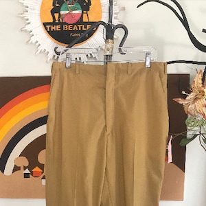 Imported Wools 1960’s Men’s Deep Mustard Trousers