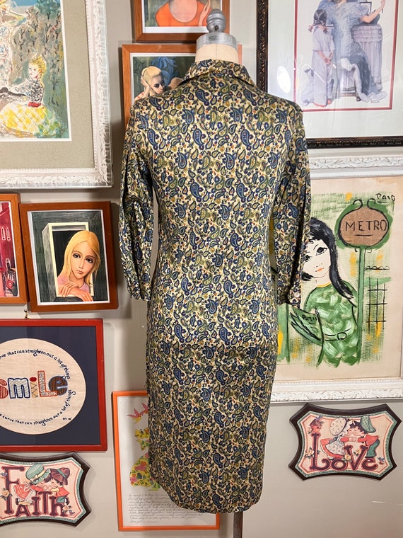 Marjorie Montgomery 1960s  Paisley Dress-deadstock - image 4